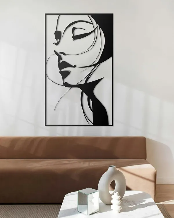Black_Abstract_Woman_Face_Metal_Wall_Art_Minimalist_Line_Art_Decor_For_Living_Room_Bedroom_And_Office