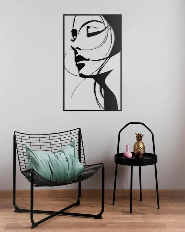 Black_Abstract_Woman_Face_Metal_Wall_Art_Minimalist_Line_Art_Decor_For_Living_Room_Bedroom_And_Office