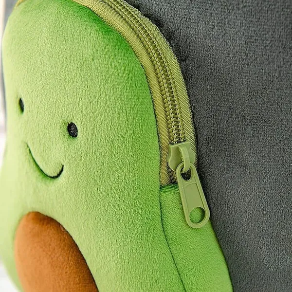 Grey_&_Green_Velvet_Cute_Elephant_Soft_Plush_Backpack_For_Boys_&_Girls