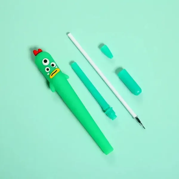 Pack_of_4_Cute_Monster_Silicone_Gel_Pens|_Kids_Cartoon_Writing_Pens