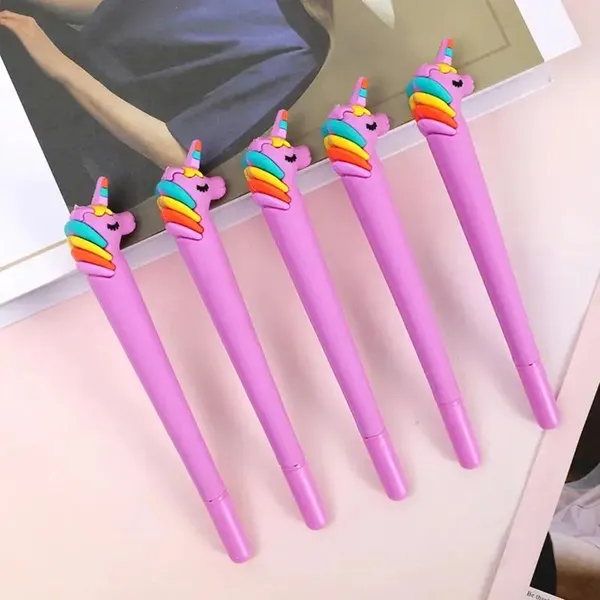 Pack_of_4_PROERA_Silicone_Unicorn_Multi_colour_Pen