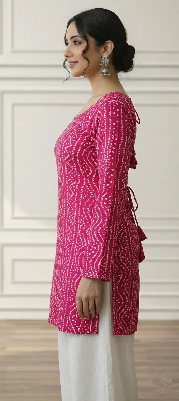 Mahira's_Comfort_Women_Printed_Straight_Kurta_Pink