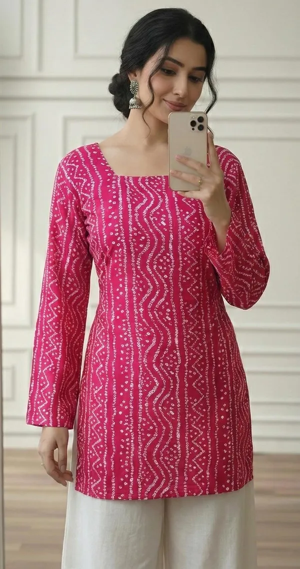 Mahira's_Comfort_Women_Printed_Straight_Kurta_Pink