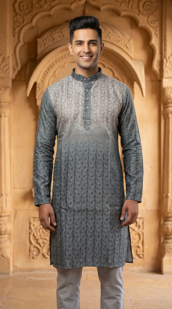 Men's_Grey_Digital_Print_Paisley_Kurta_for_Men_|_Ombre_Band_Collar_|_Digital_Print_Kurta_|_Festive_Ethnic_Wear_|_Kurta_Only_|_Made_in_India