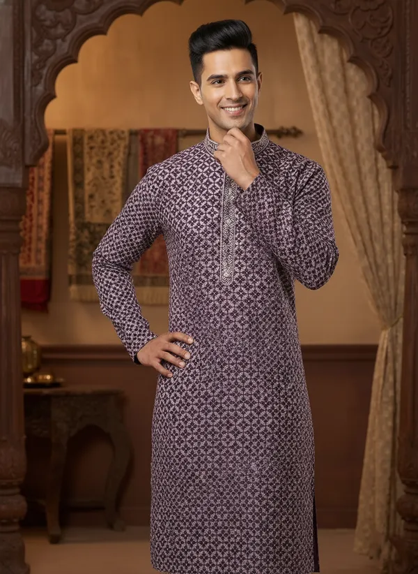Premium_Deep_Blue_Jacquard_Embroidered_Kurta_Pajama_Set_for_Men_|_Wedding_Festival_Ethnic_Wear_|_Full_Sleeve_Band_Collar_Kurta_Set_-_Vedkart