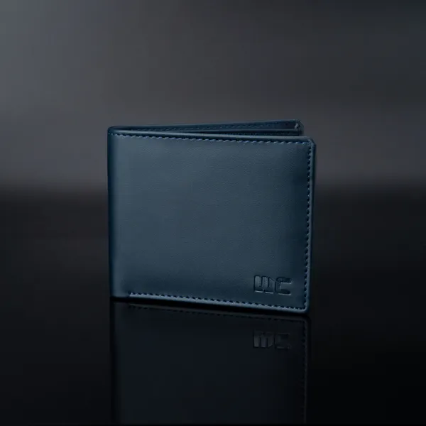WOCO_Men_Casual,_Formal_Blue_Vegan_Leather_Wallet_(4_Card_Slots)