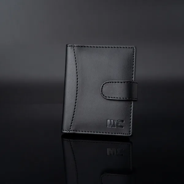 WOCO_Men_&_Women_Casual,_Formal,_Travel_Black_Genuine_Leather_Card_Holder_(6_Card_Slots)