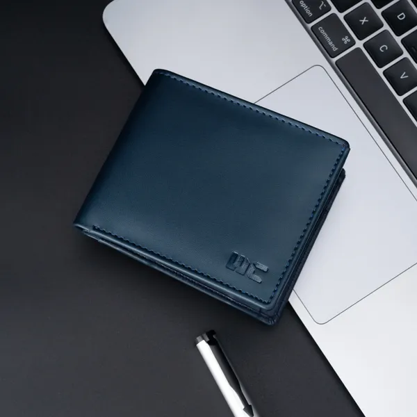 WOCO_Men_Casual,_Formal_Blue_Genuine_Leather_Wallet_(4_Card_Slots)