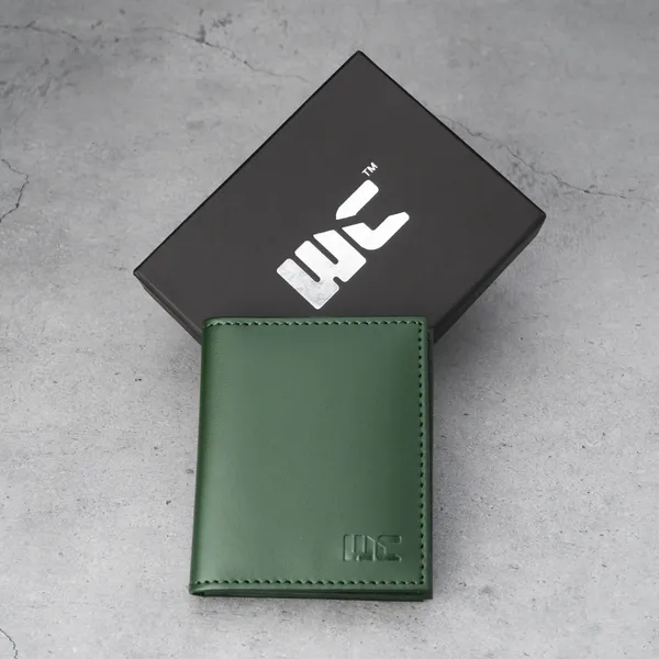 WOCO_Men_&_Women_Casual,_Formal_Green_Vegan_Leather_Card_Holder_(12_Card_Slots)