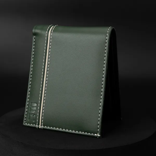 WOCO_Men_Casual,_Formal_Green_Genuine_Leather_Wallet_(6_Card_Slots)