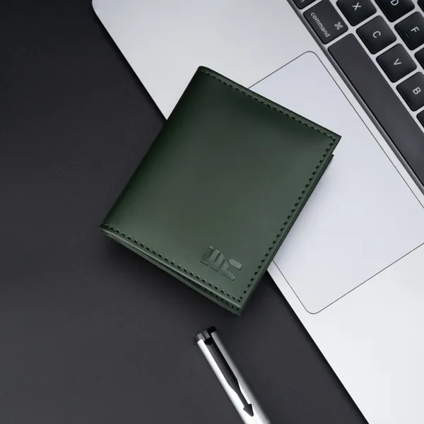 WOCO_Men_&_Women_Casual,_Formal_Green_Genuine_Leather_Card_Holder_(12_Card_Slots)