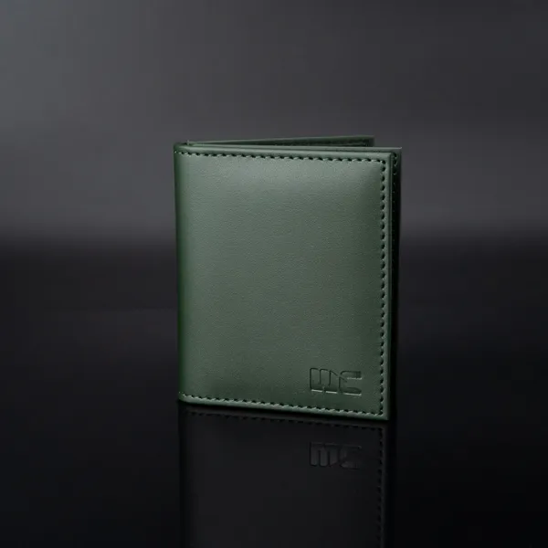 WOCO_Men_&_Women_Casual,_Formal_Green_Genuine_Leather_Card_Holder_(12_Card_Slots)