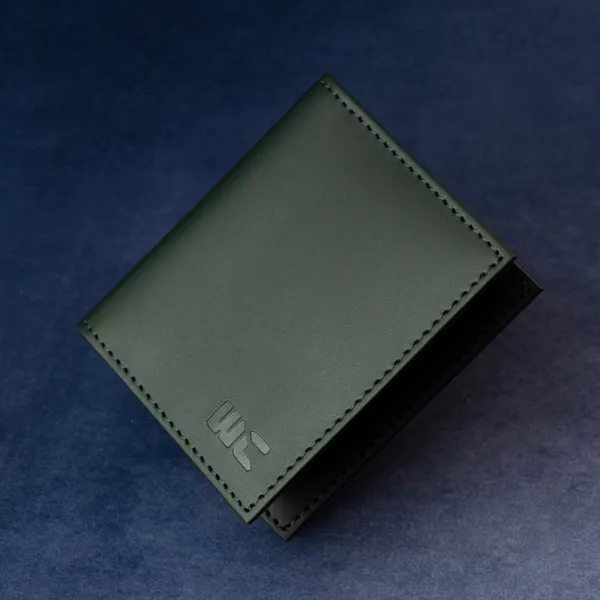 WOCO_Men_&_Women_Casual,_Formal_Green_Genuine_Leather_Card_Holder_(12_Card_Slots)