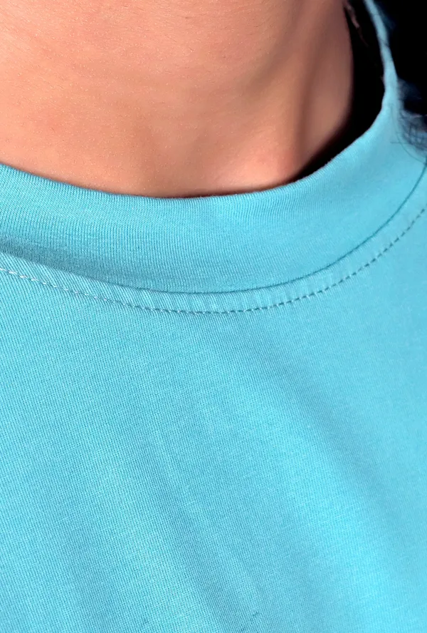 Oceanblue_Cotton_Ocean_Blue_Oversized_Tshirt_For_Men