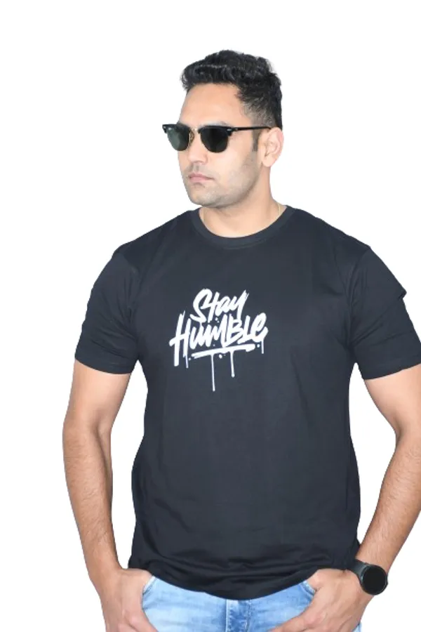 Black_Cotton_Oversized_Stay_Humble_Printed_Tshirt_For_Men
