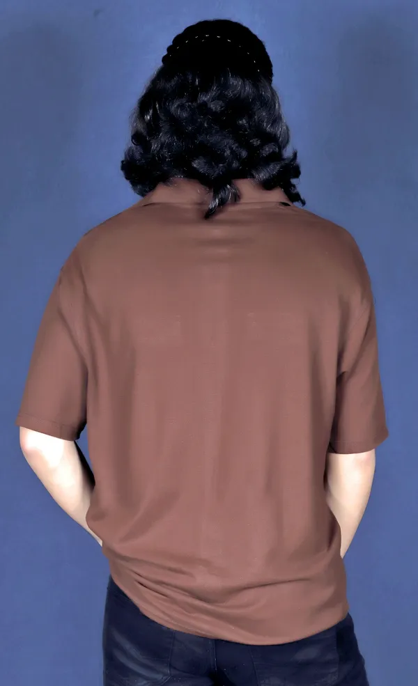 Brown_Cotton_Oversize_Double_Pocket_Shirt_For_Men