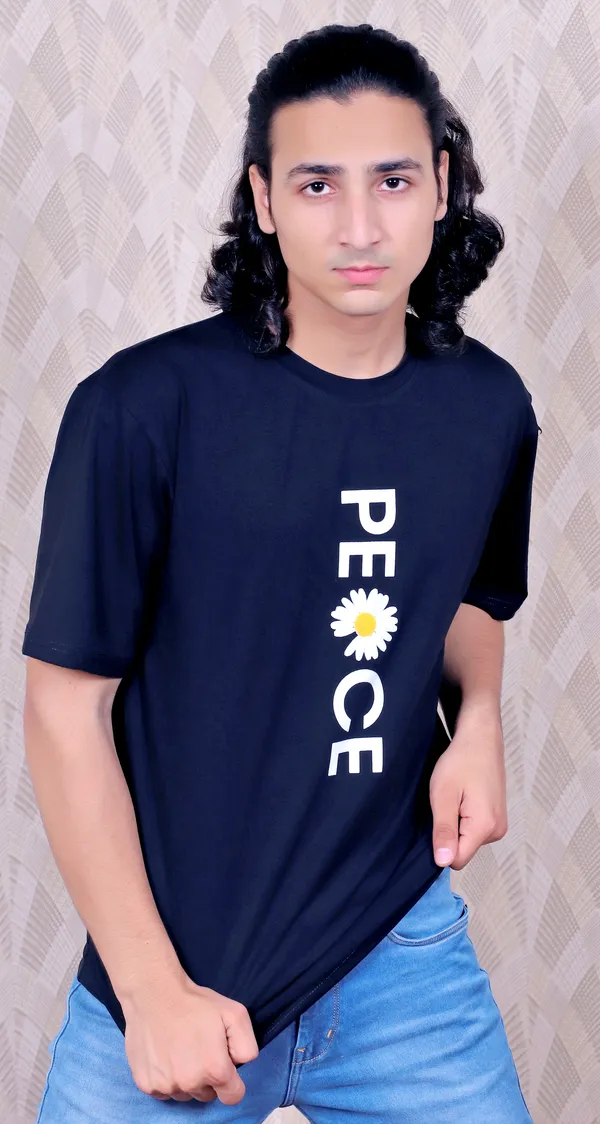 Navy_Blue_Cotton_Peace_Printed__Oversized_Tshirt_For_Men