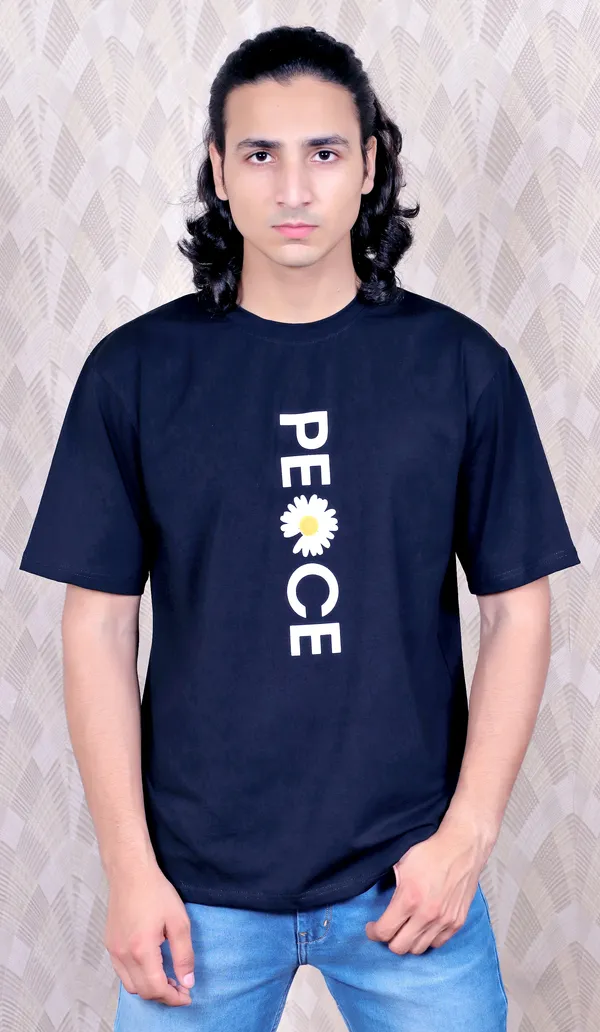 Navy_Blue_Cotton_Peace_Printed__Oversized_Tshirt_For_Men