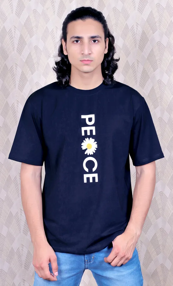 Navy_Blue_Cotton_Peace_Printed__Oversized_Tshirt_For_Men