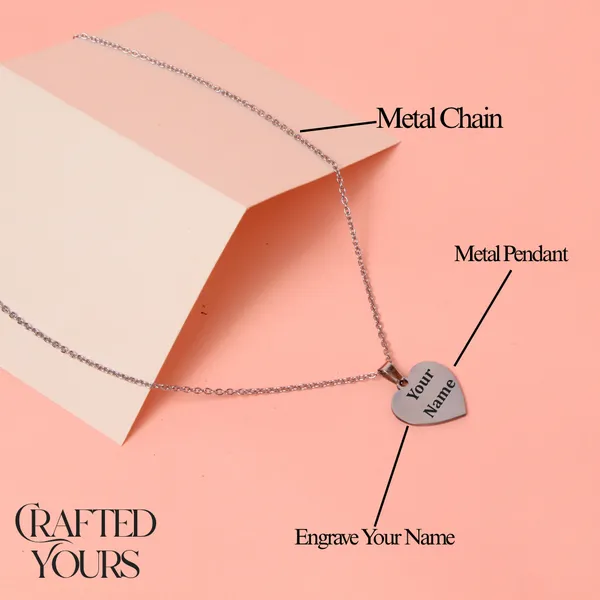 Silver_Peronalised_Stainless_Steel_Silver_Heart_Pendant_With_Chain