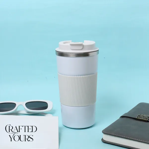 White_Personalised_Coffee_Flask_With_Grip