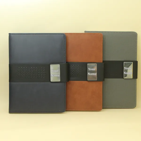 Grey_Personalised_Premium_Dual_Colour_Diary_With_Magnetic_Closure