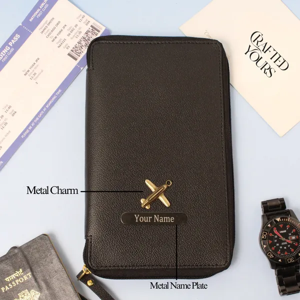 Black_Personalised_Pebble_Textured_Zippered_Travel_Case