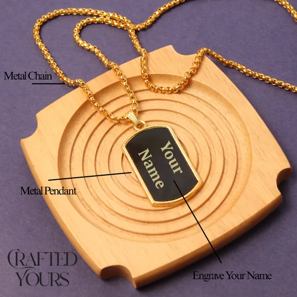 Black_And_Gold_Personalised_Black_&_Gold_Soldier_Dog_Tag_With_Chain