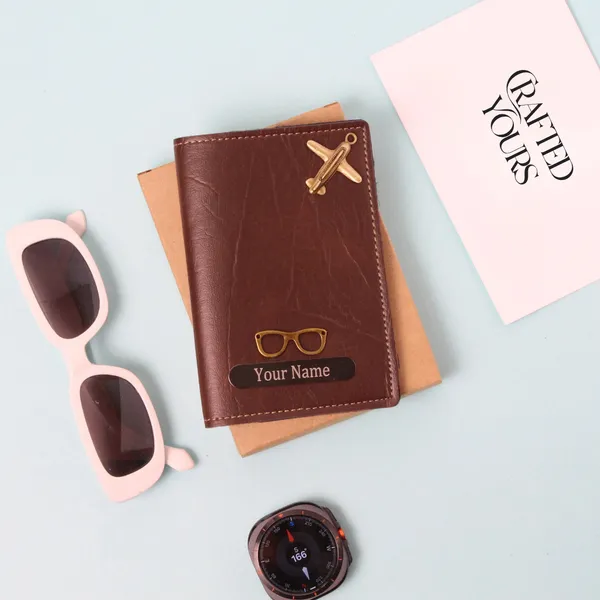 Brown_Personalised_Ridge_Textured_Passport_Cover