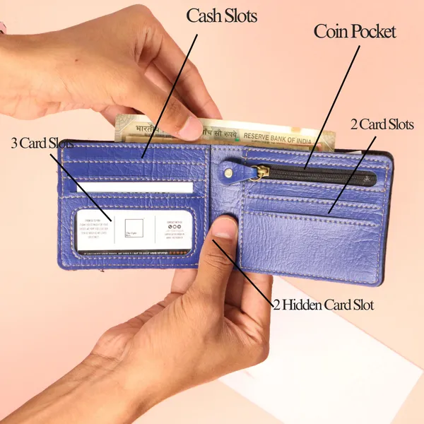 Blue_Personalised_Ridge_Textured_Gents_Wallet_&_Ladies_Clutch_Couple_Combo