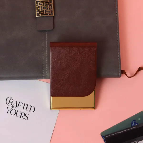 Brown_&_Gold_Personalised_Brown_Stylus_Pen_&_Brown_Cardholder_Combo