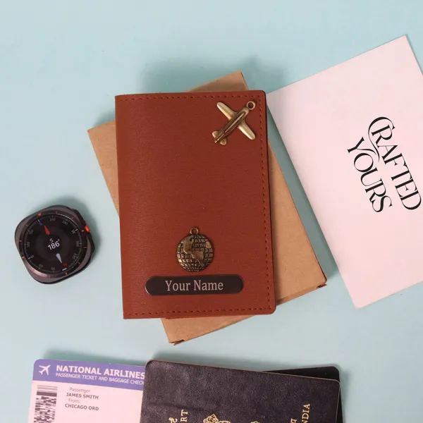 Tan_Personalised_Pebble_Textured_Passport_Cover