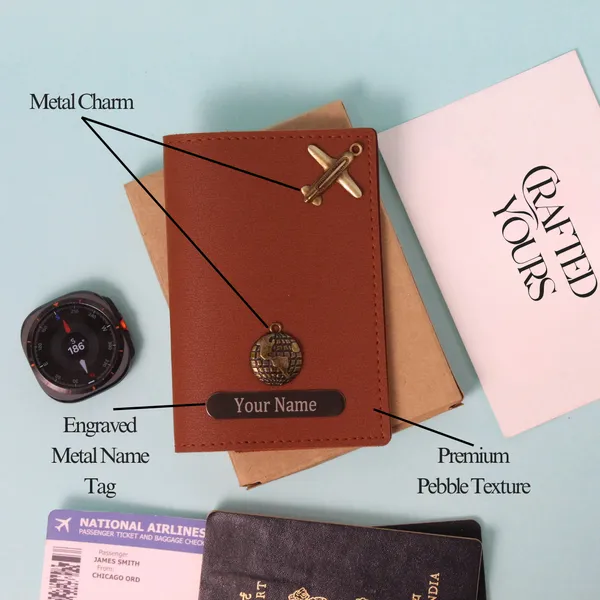 Tan_Personalised_Pebble_Textured_Passport_Cover