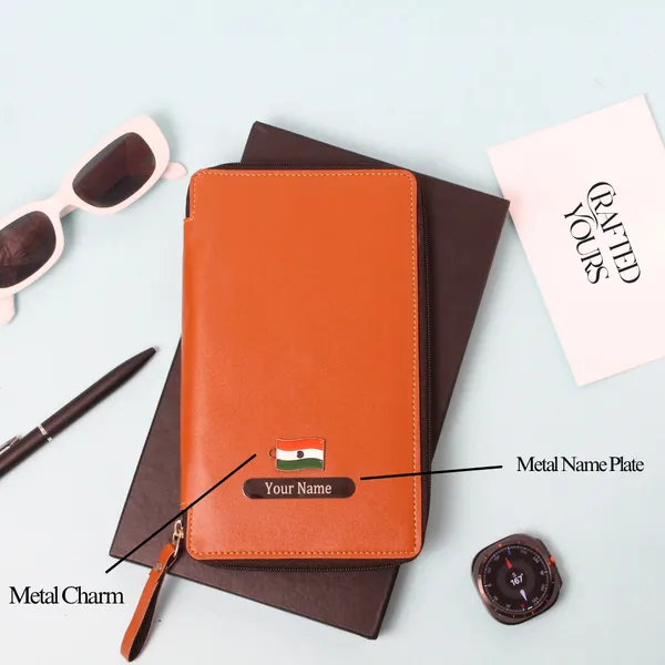 Tan_Personalised_Classic_Zippered_Travel_Case