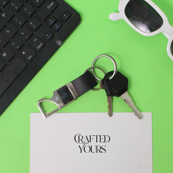 Black_Personalised_Premium_Magnetic_Pen_&_Bottle_Opner_Keychain_Combo