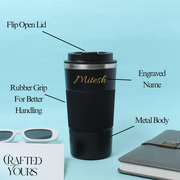 Black_Personalised_Coffee_Flask_With_Grip