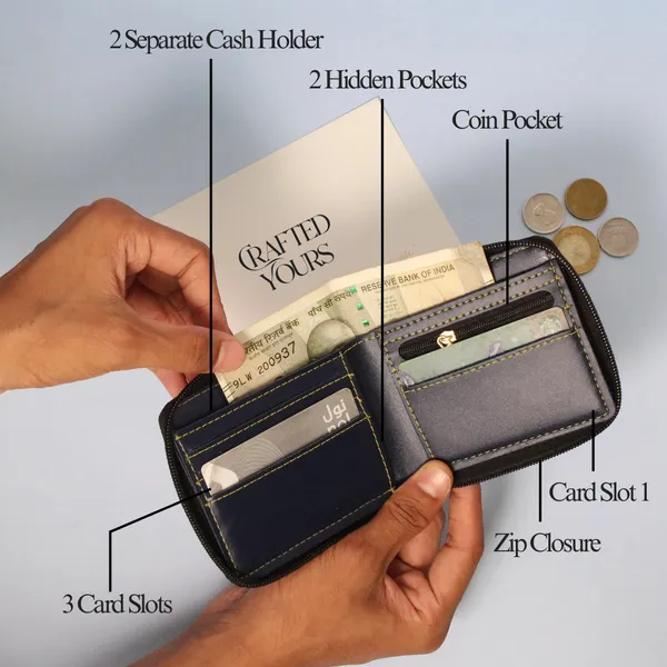 Black_Personalised_Classic_Mens_Zippered_Wallet