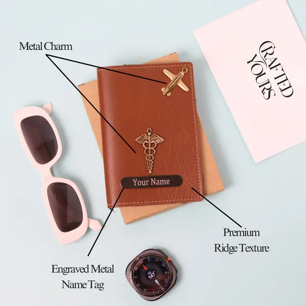 Tan_Personalised_Ridge_Textured_Passport_Cover