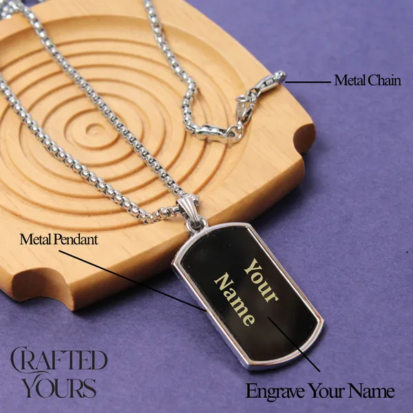 Black_&_Silver_Personalised_Soldier_Dog_Tag_With_Chain