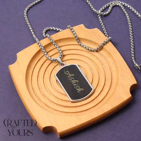 Black_&_Silver_Personalised_Soldier_Dog_Tag_With_Chain