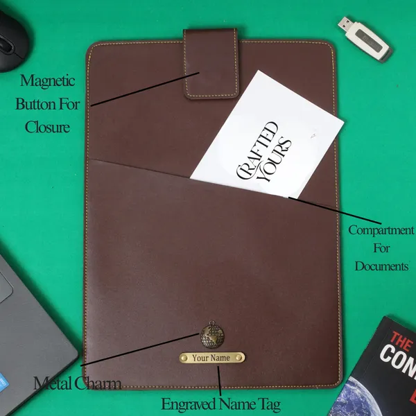 Brown_Personalised_Classic_Laptop_Sleeve