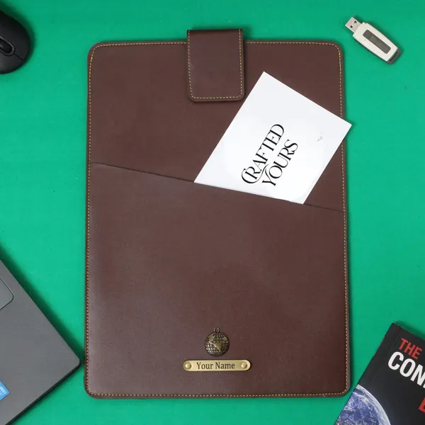 Brown_Personalised_Classic_Laptop_Sleeve