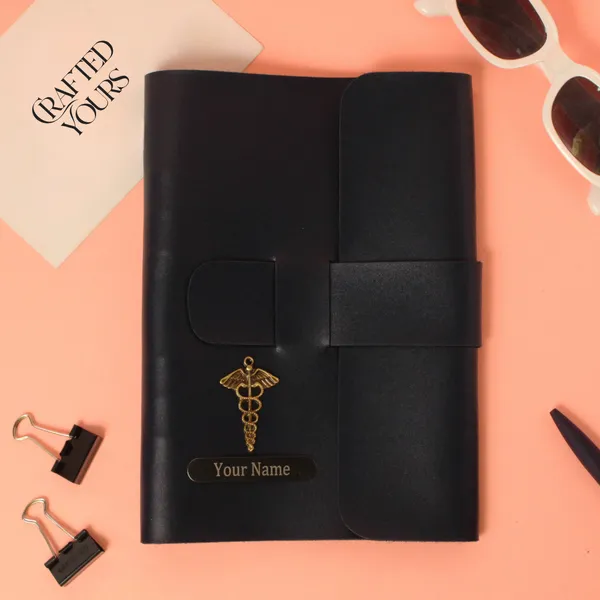 Blue_Personalised_A5_Vegan_Leather_Diary