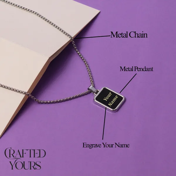 Black_&_Silver_Personalised_Square_Soldier_Dog_Tag_With_Chain