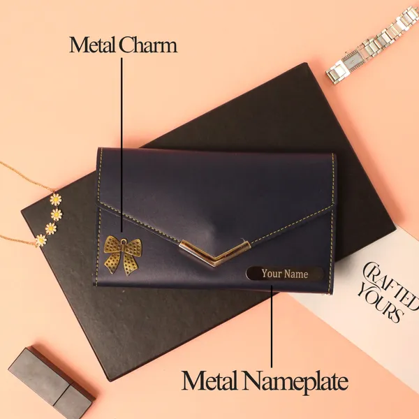 Navy_Blue_Personalised_Classic_Ladies_Clutch
