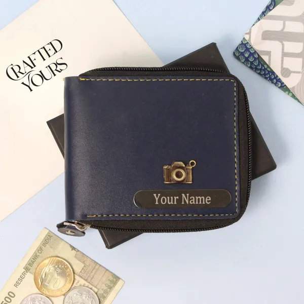 Navy_Blue_Personalised_Classic_Mens_Zippered_Wallet