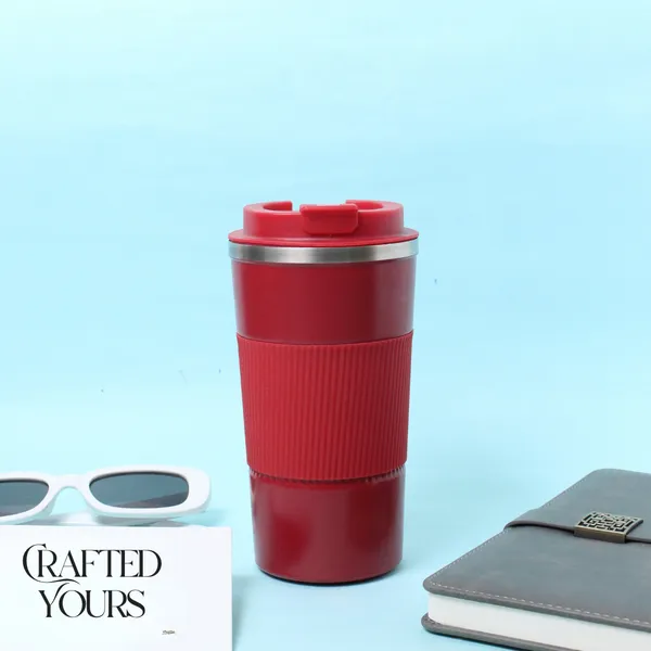 Red_Personalised_Coffee_Flask_With_Grip