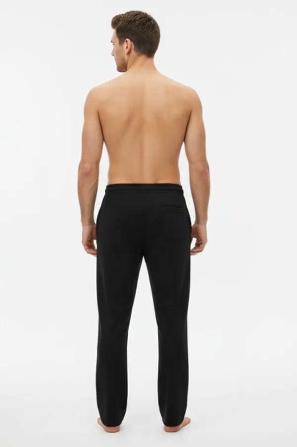 Black_Elegant_Design_Cotton_Terry_Lower_For_Men
