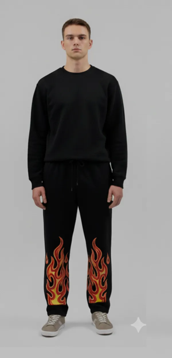 Black_Elegant_Design_Fire_Genze_Lower_For_Men