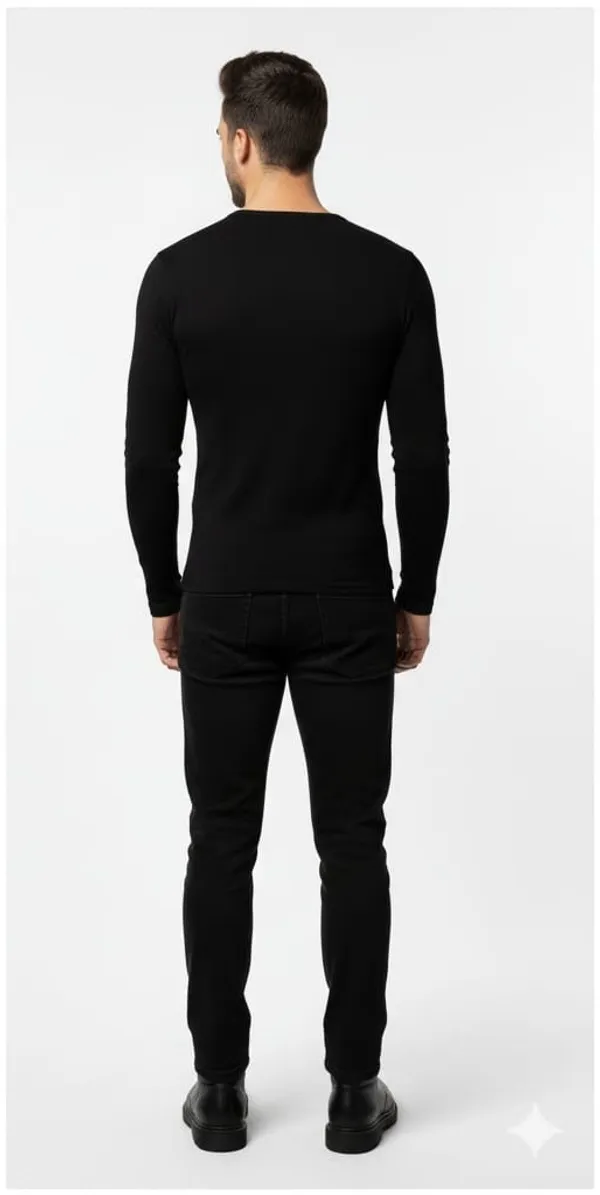 Black_Elegant_Design_Full_Sleeve_T-Shirt_For_Men